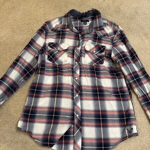 American Eagle Outfitters Multicolor Plaid Shirt